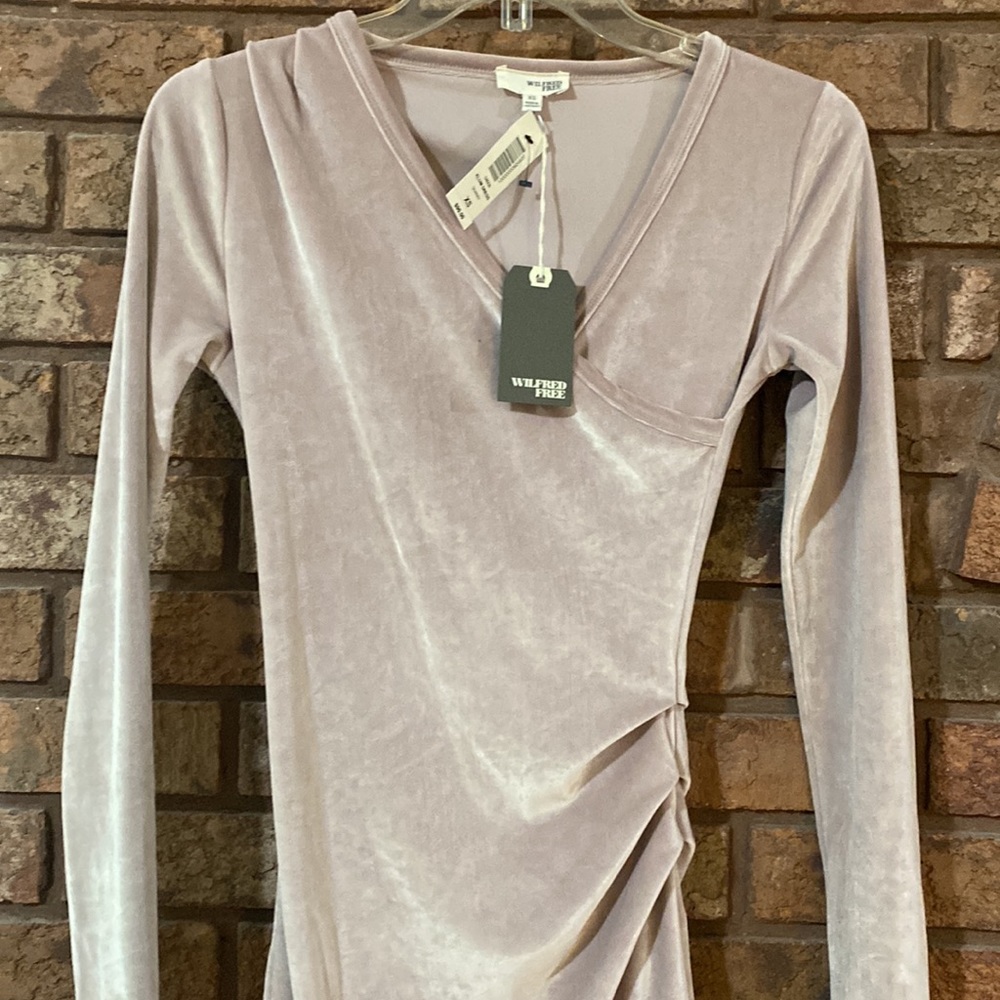 NWT⭐️ Wilfred⭐️Soft pink shimmer dress